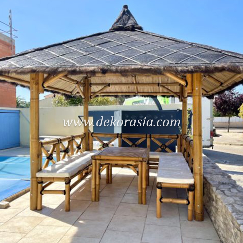 Bamboo Gazebo for Home Garden, Bamboo Gazebo Outdoor - Image 3